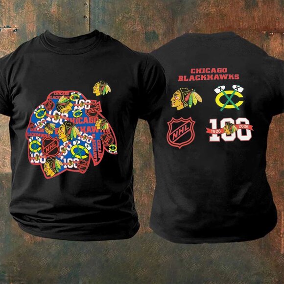 Travon A Other - Chicago Blackhawks 100th Anniversary Two Sided TShirt